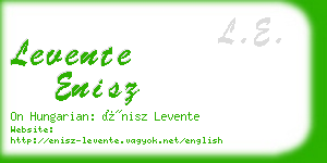 levente enisz business card